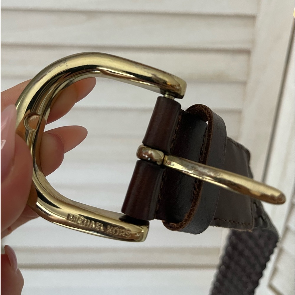 Michael Kors leather brown belt